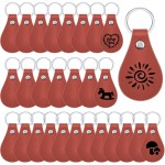 Taiyin Red Leather Key Fob